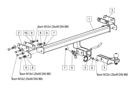 Фаркоп TowRus для Tenet T4L 2026- 269086 в Волгоград