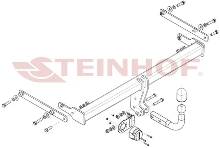 Фаркоп Steinhof для Mazda 3 (седан) 2019- Арт. M-061 M-061 в Волгоград