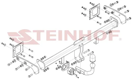 Фаркоп Steinhof для Hyundai Bayon 2021- Арт. H-225 H-225 в Волгоград