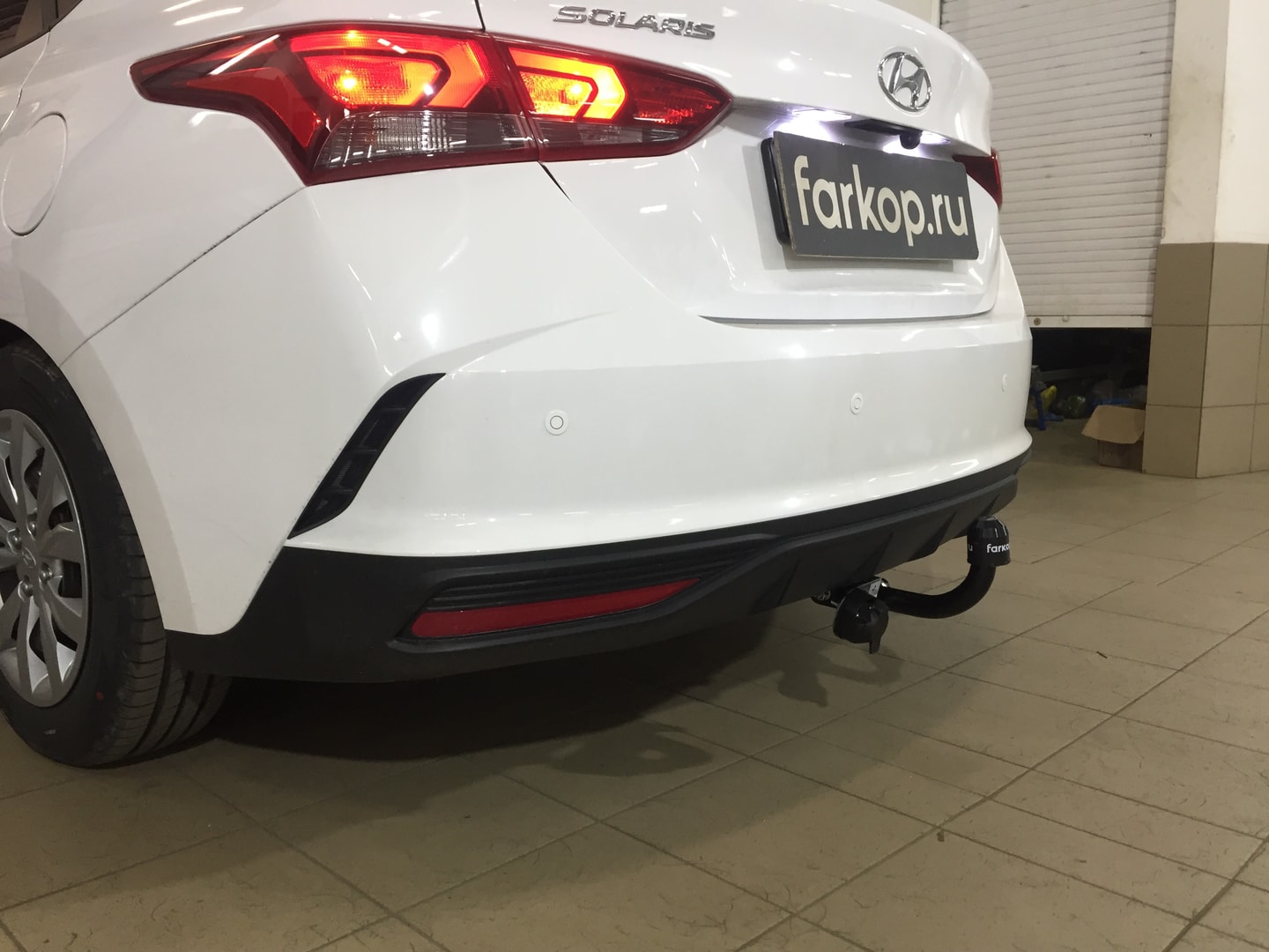 Установили фаркоп Лидер Плюс для Hyundai Solaris 2021 г.