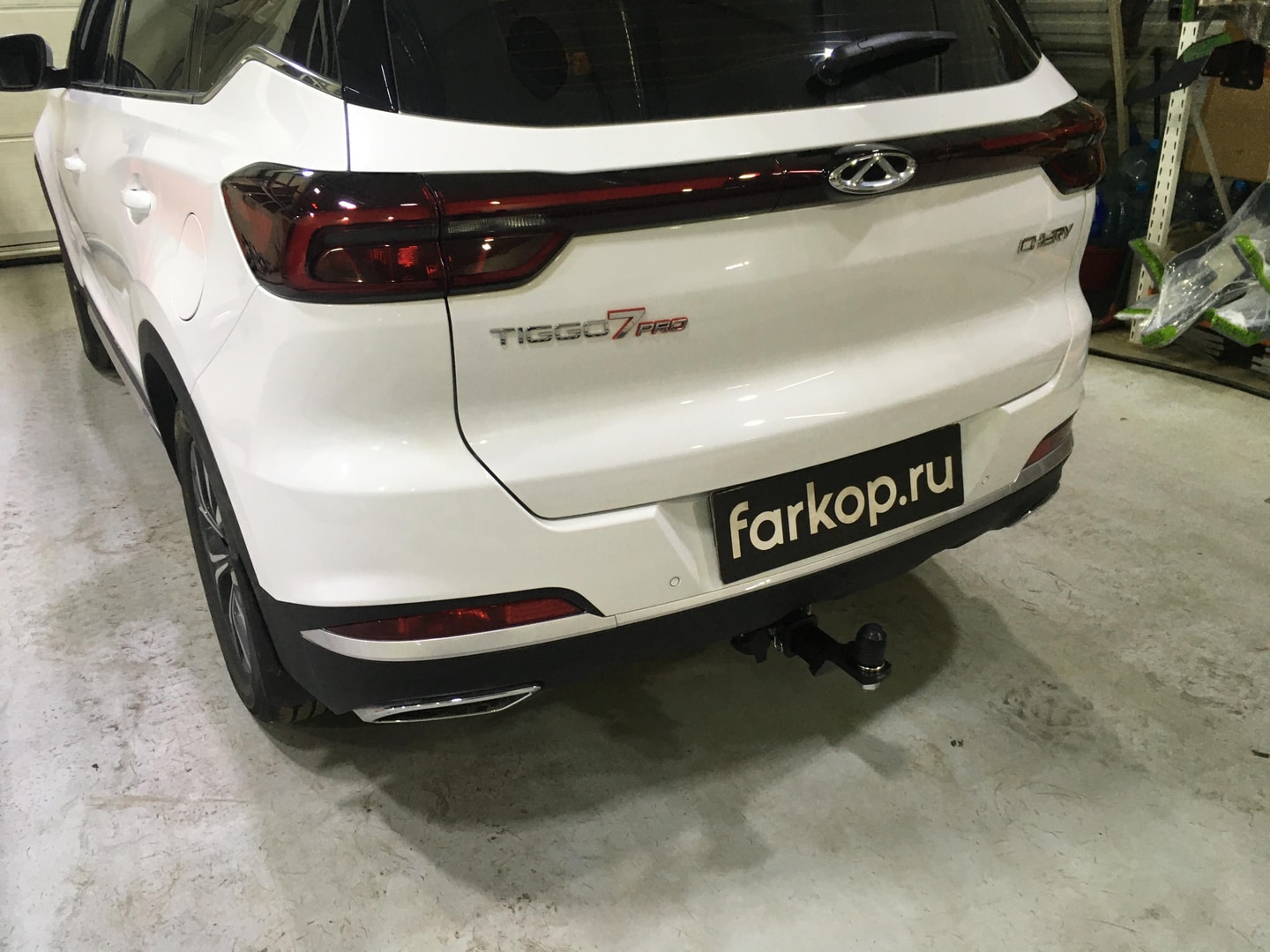 Установили фаркоп ТСС для Chery Tiggo 7 Pro 2021 г.