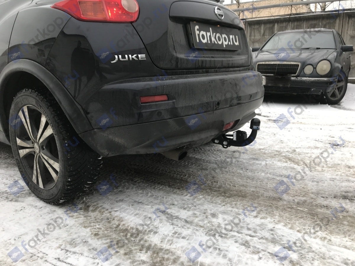 Установили фаркоп Oris для Nissan Juke 2011 г.в. Установили фаркоп Oris для Nissan Juke 2011 г.в.