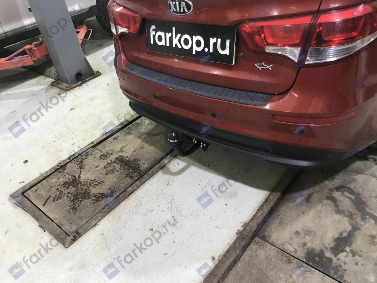 Установили фаркоп Лидер Плюс для Kia Rio 2015 г.в. Установили фаркоп Лидер Плюс для Kia Rio 2015 г.в.