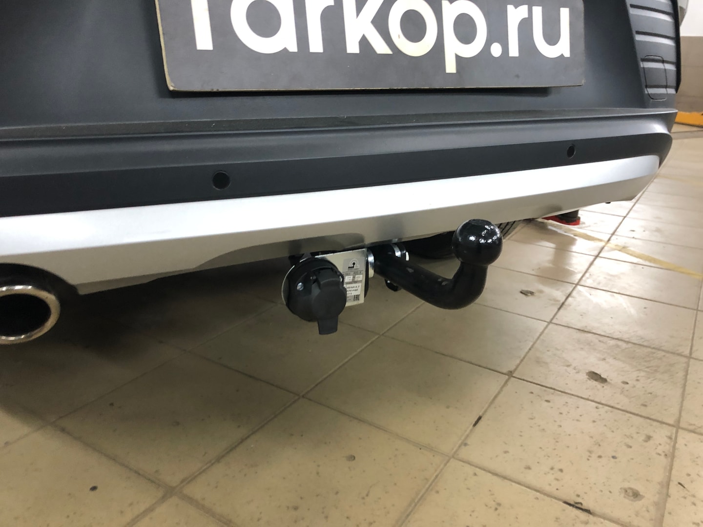 Установили фаркоп Лидер Плюс для Renault Arkana 2021 г.в.