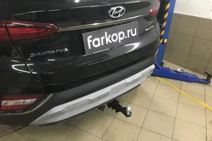 Установили фаркоп Лидер Плюс для Hyundai Santa Fe 2018-2022 г.в.